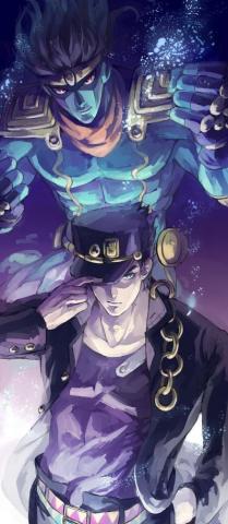 Jotaro And Star Platinum Jojo S Bizarre Adventure Personajes
