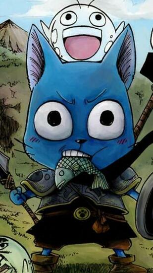 Fairy Tail Happy Cats Wallpaper