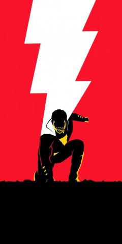 Shazam Movie Minimal Poster Wallpaper Dc Comics