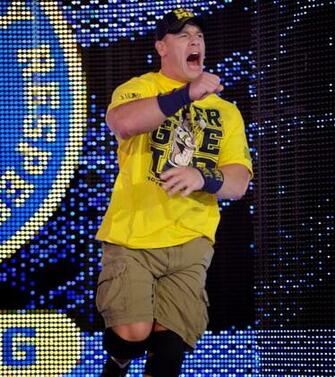 Wallpaper John Cena Yellow Shirt