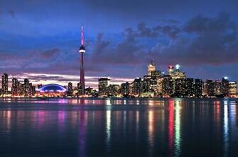 Toronto Nightlife Wallpaper Canada