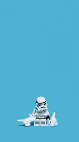Cute Little Stormtrooper Lego C Wallpaper Star Wars
