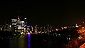 Wallpaper Chicago Night Lights City Skyline 4k