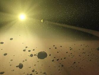Asteroid Belt In Orbit Nature Wallpaper