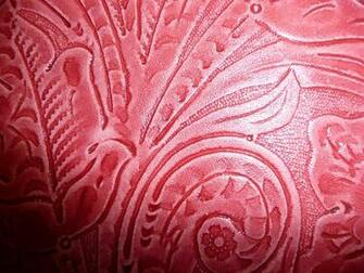 Western Leather Background Pink Floral