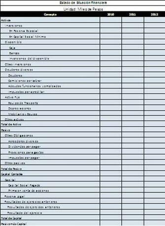 Formato Para Estado De Resultados Excel