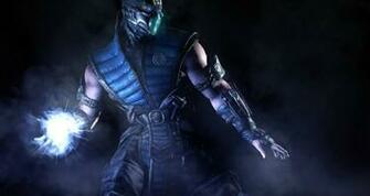 HD Background Mortal Kombat X Sub Zero Blue Steel Mask Art Character