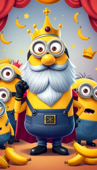 King Bob Minion Wallpaper
