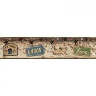 Wallpaper Border Country Live Love Laugh