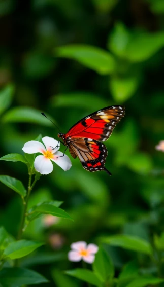 Red Butterfly Wallpaper
