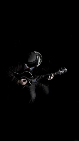 Dark Music Wallpaper Guitar iPhone