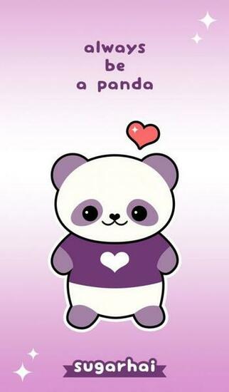 Cute Quote Always Be A Panda Funny Baby Bears