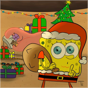 Spongebob Christmas Wallpaper By