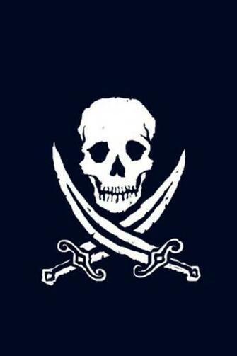 Jolly Roger Pirate Logo iPhone Wallpaper S 3g
