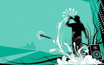 Vector Party Man Wallpaper HD