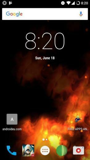 A Beautiful Live Wallpaper Of Moving Fire Rendered With Opengl