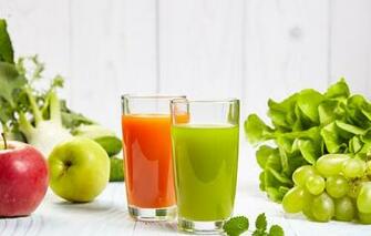Wallpaper Greens Juice Grapes Pepper Drink Image For Desktop