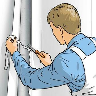 In The Corners Separation Is Carried Out With Wallpapering