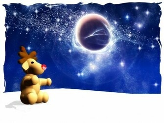 Christmas Card Rudolph By Rlcwallpaper Customization Wallpaper