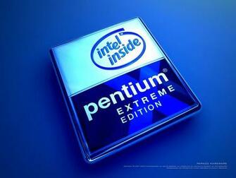 Blue Pentium Wallpaper Stock Photos