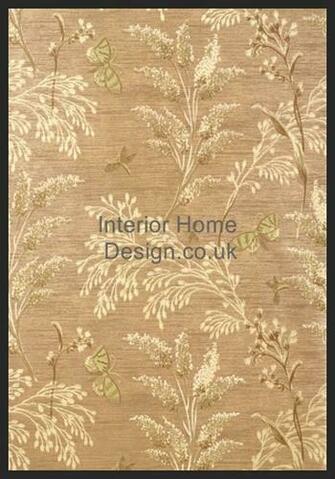 Thibaut Wallpaper Avalon Butterfly Garden T9262 Metallic Gold