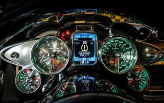 Pagani Huayra Gauges Interior Supercar Dashboard Wallpaper