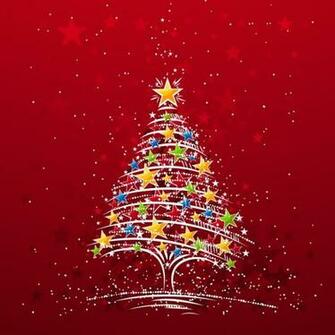 Wallpaper For Apple iPad Starry Xmas Tree