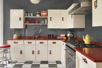 Cuisine Vintage Style S Americain Design Patterns Kitchen