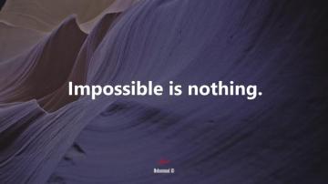 Impossible Is Nothing Muhammad Ali Quote 4k Wallpaper