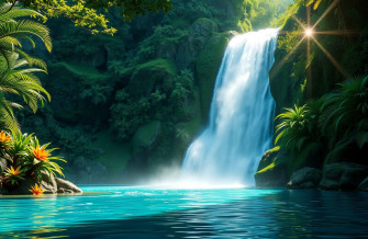 3d Animated Waterfall Wallpaper