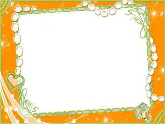 Orange Photo Frame Ppt Background For Your