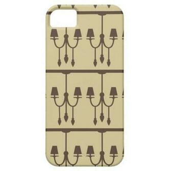 Damask Chandelier Wallpaper Rustic Chic Pattern iPhone Case