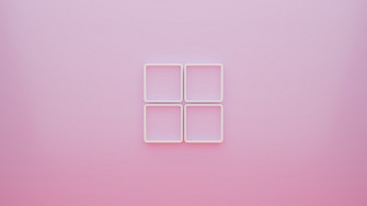 A Pink Background With Four Squares In The Middle Photo