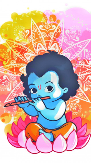 Little Krishna HD Wallpaper