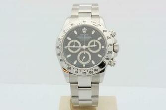 Rolex Daytona Stainless Steel Black Dial Wallpaper