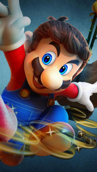 Super Mario Galaxy iPhone Wallpaper