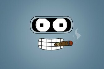 Futurama Bender Cigar Wallpaper For Android iPhone And iPad