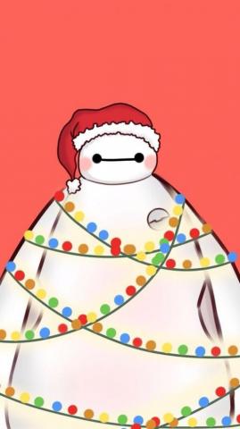 X Mas Baymax Disney Wallpaper Xmas iPhone