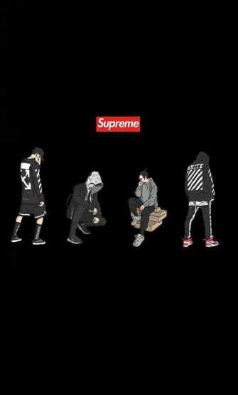 Supreme Off White HD Mobile Wallpaper