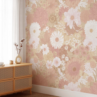 Floral Vintage Vibes Mural Koko Art Shop