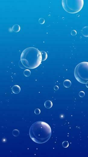 Blue Bubble iPhone 5s Wallpaper iPad