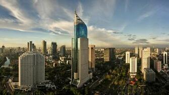 Jakarta Indonesia Skyline Wallpaper HD Wallpaper13