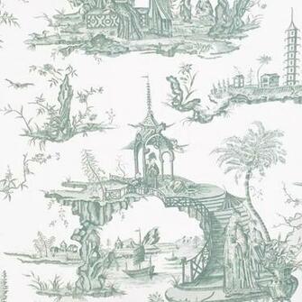 Wallpaper Sanderson Toile Stairway To Heaven