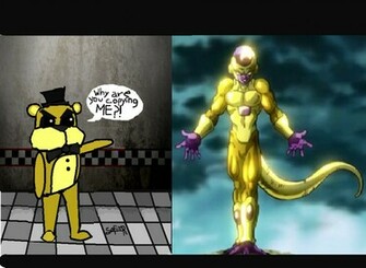 Golden Freddy Vs Frieza By Supersayaincat