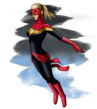 Captain Marvel Carol Danvers By Lilyinblue