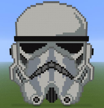 Minecraft Pixel Art Star Wars Stormtrooper By Diablofr91 On
