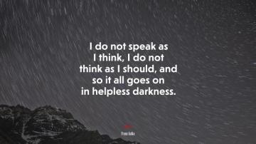 Dread Of Night Not Franz Kafka Quote 4k