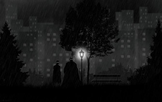 Artwork Batman And Robin In The Rain Animated Gif Dc Comics