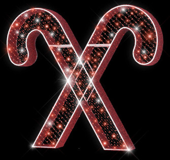 Sparkling Candy Cane Celebration Wallpaper