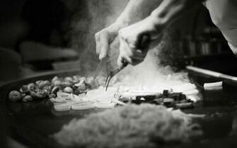 Cook Chef Bw Vegetables Wallpaper